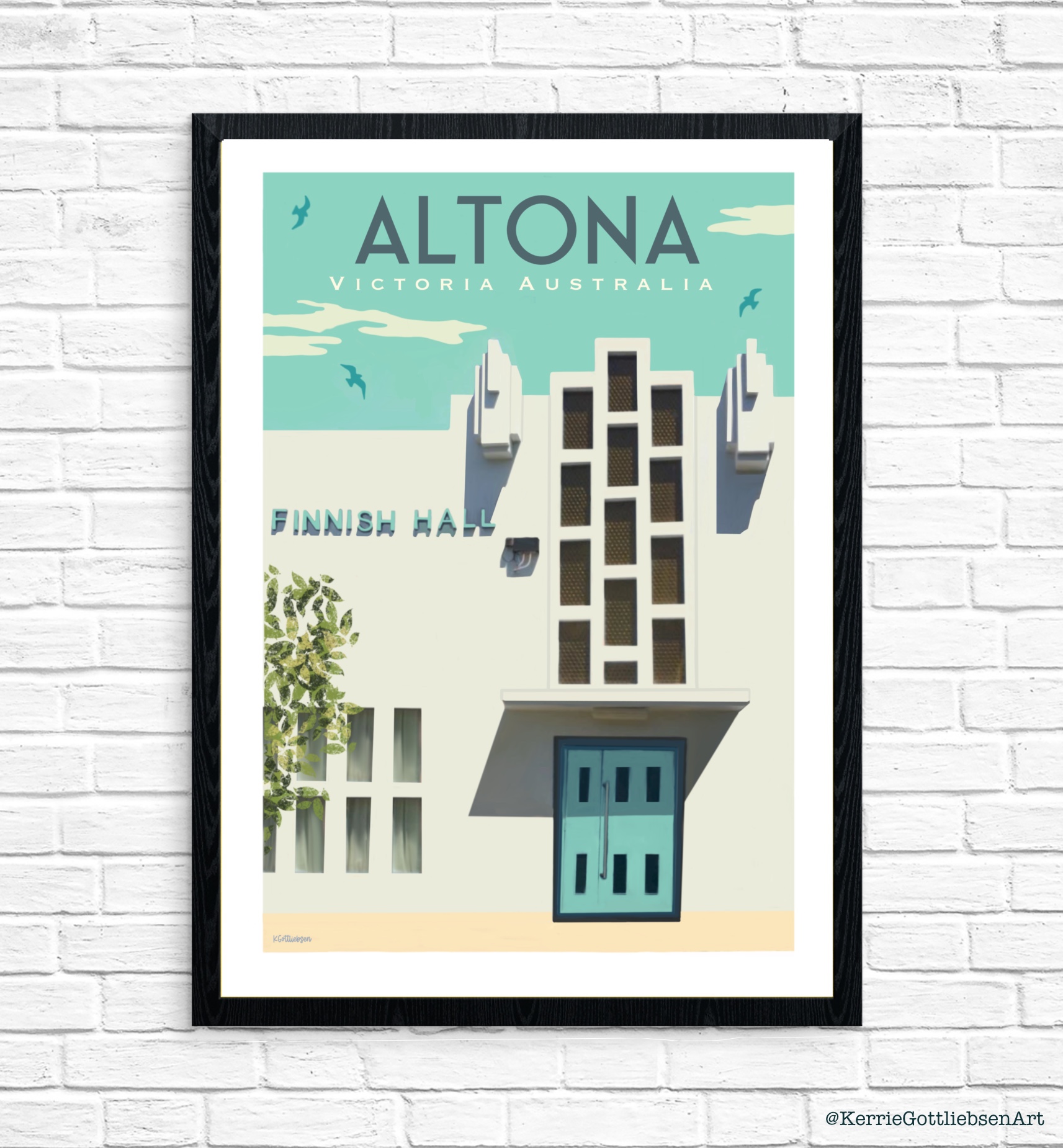 Altona Finnish Hall white by Kerrie Gottliebsen