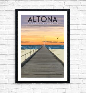 Altona Pier Sunset by Kerrie Gottliebsen