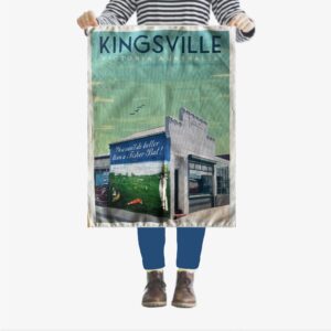 Kingsville Willow tea towel by Kerrie Gottliebsen