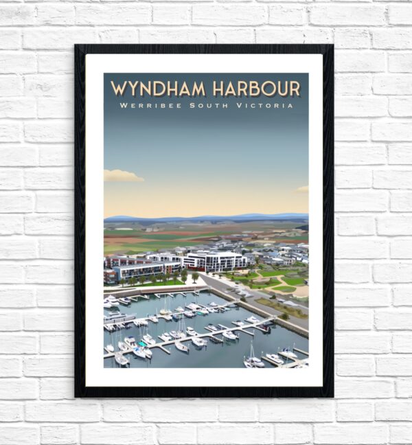 Wyndham Harbour Horizon framed by Kerrie Gottliebsen