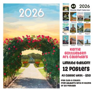 2026 Westie Wall Calendar by Kerrie Gottliebsen