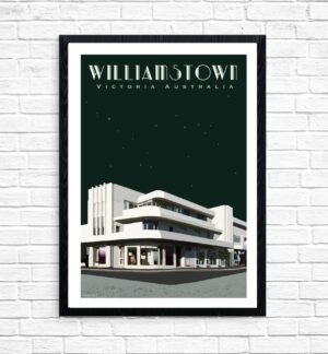 Williamstown Stevedore Deco framed by Kerrie Gottliebsen