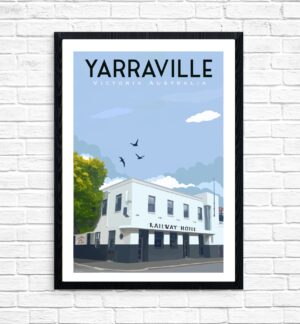 Yarraville Railway Hotel framed by Kerrie Gottliebsen