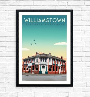 The Williamstown Price Albert Hotel Dusk by Kerrie Gottliebsen