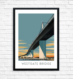 Westgate Bridge Blue by Kerrie Gottliebsen