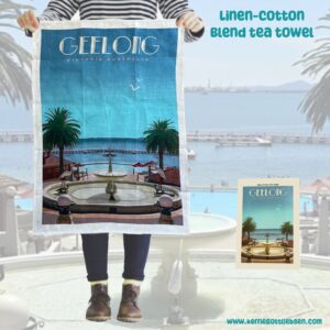 Geelong Eastern Beach tea towel by Kerrie Gottliebsen