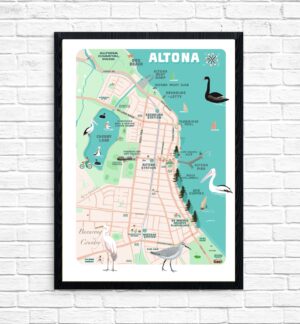 Map of Altona by Kerrie Gottliebsen