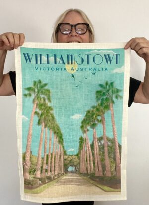 Williamstown Botanical Gardens tea towel by Kerrie Gottliebsen