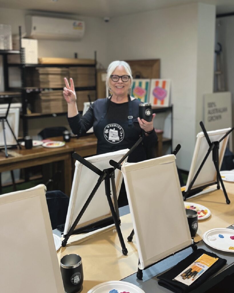 Kerrie Gottliebsen from Westside Canvas and Wine