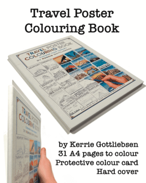 Travel Poster Colouring Book by Kerrie Gottliebsen