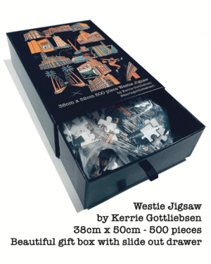 Westie Jigsaw by Kerrie Gottliebsen